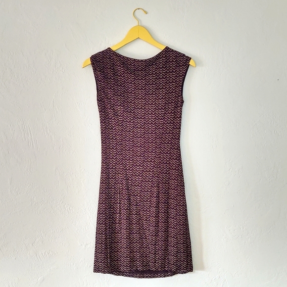 LOFT Black w/ White Pattern Cocktail Sheath Dress - Picture 4 of 4